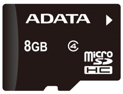 Adata  Tarjeta De Memoria Flash Adaptador Microsdhc A Sd Incluido  8 Gb  Class 4  Microsdhc - ADATA