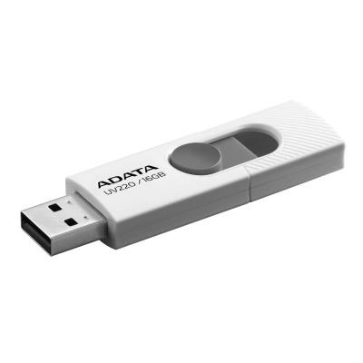 Memoria USB 2.0 ADATA UV220, Color blanco, 16 GB, USB 2.0 UV220 AUV220-16G-RWHGYEAN 4713218462732UPC  - AUV220-16G-RWHGY