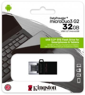 Memoria MicroDuo Kingston Technology DTDUO3G2/32GB, Negro, 32 GB DTDUO3G2/32GB DTDUO3G2/32GBEAN UPC 740617306668 - DTDUO3G2/32GB