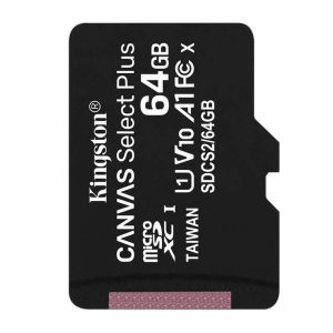 SDCS2/64GB-2P1A Kingston Canvas Select Plus  Tarjeta De Memoria Flash Adaptador Microsdxc A Sd Incluido  64 Gb  A1  Video Class V10  Uhs Class 1  Class10  Microsdxc UhsI Paquete De 2