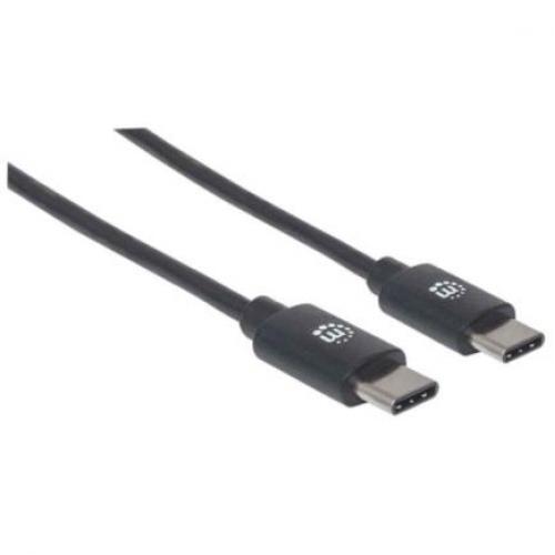 Cable Manhattan USB-C 2.0 Alta Velocidad 50cm Color Negro - 354868