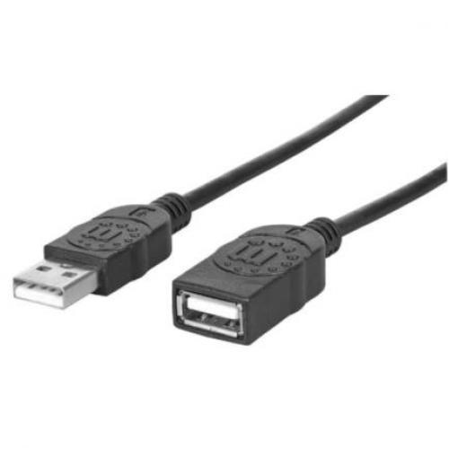 338653 Cable Manhattan Extensión USB 2.0 Alta Velocidad 1.8m Color Negro