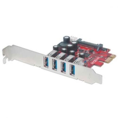 TARJETA USB V3 PCI EXPRESS 4 PTOS CORTO-BRACKET  MANHATTAN - 152884
