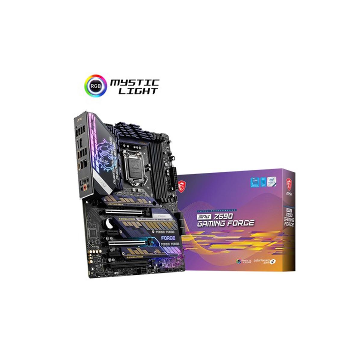 MPG Z590 GAMING FORCE MOTHERBOARD MSI (MPG Z590 GAMING FORCE) SOCKET 1200, 4* DDR4 5333, HDMI, DP, CROSSFIRE,  ATX
