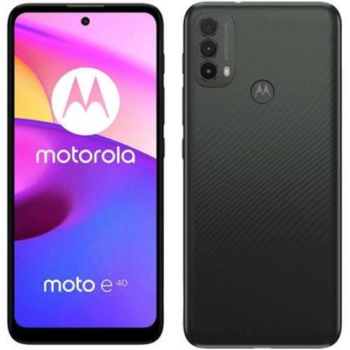 Smartphone Motorola E40 6.5" 64GB/4GB Cámara 48MP+2MP+2MP/8MP Unisoc Android 11 Color Gris - MOTOROLA