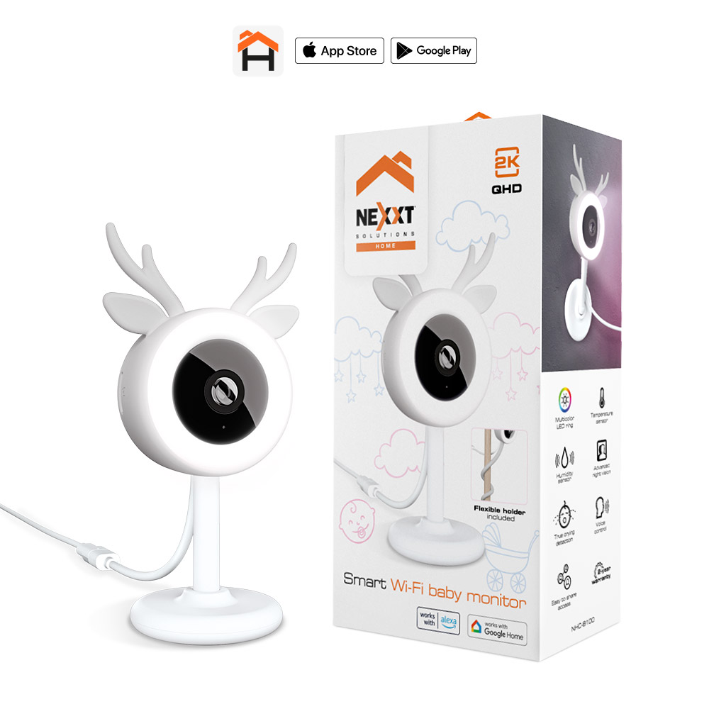Nexxt Solutions Connectivity  Indoor 2K Baby Cam - NEXXT SOLUTIONS HOME