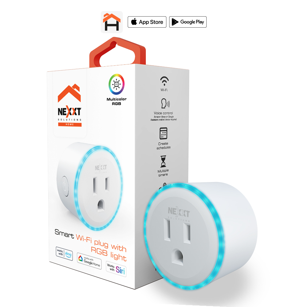 Nexxt Solutions Connectivity - Smart plug RGB light - NEXXT SOLUTIONS HOME