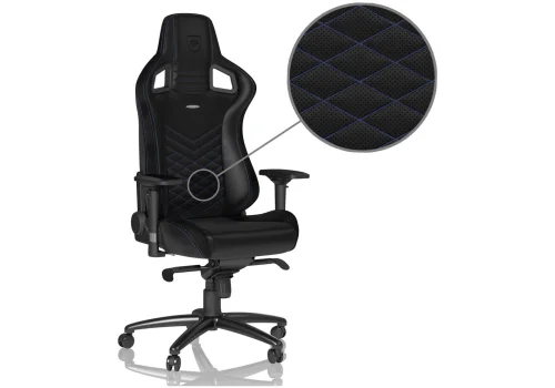 NOBLECHAIRS EPIC GAMING CHAIR - BLACK/BLUE NBL-PU-BLU-002 - NOBLECHAIRS