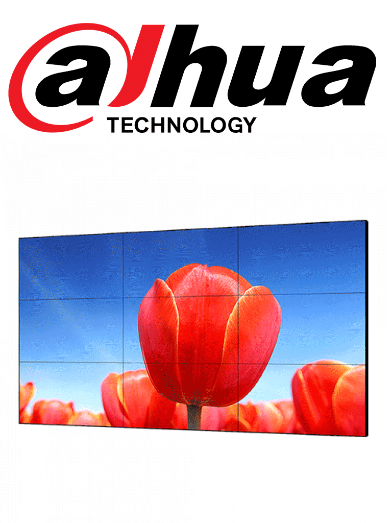 DAHUA DHL460UCMES - Pantalla  LCD 46 pulgadas video wall / Resolucion 1920x1080 / Marco ultradelgado 3.5 mm / Brillo 500 CD / M2 / Contraste 3500 a 1/ - DHI-DHL460UCM-ES-V1