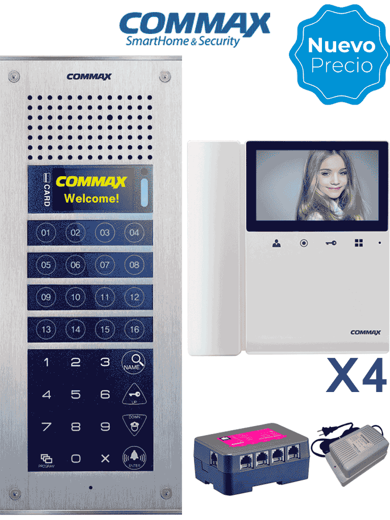 COMMAX CDV-43K2 Commax Cdv43k2 Monitor Para Videoportero A Color De 4