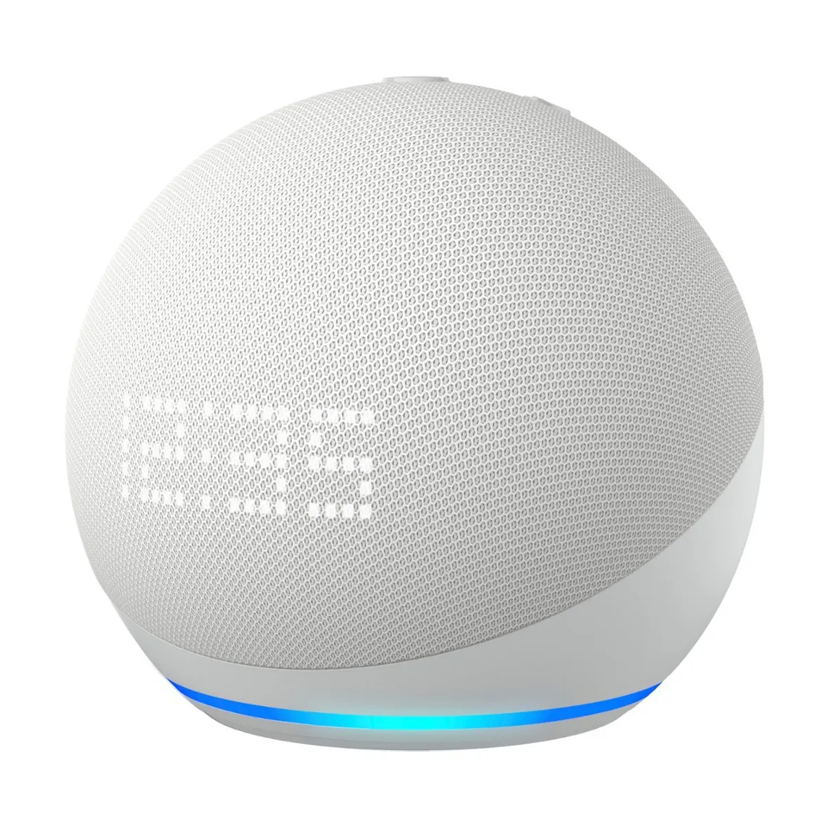 Amazon Echo Dot (5th Generation) Bluetooth Smart Speaker WITH CLOCK - Alexa Supported - Glacier White B09B8VN8YQ UPC 840080558066 - AMAZON