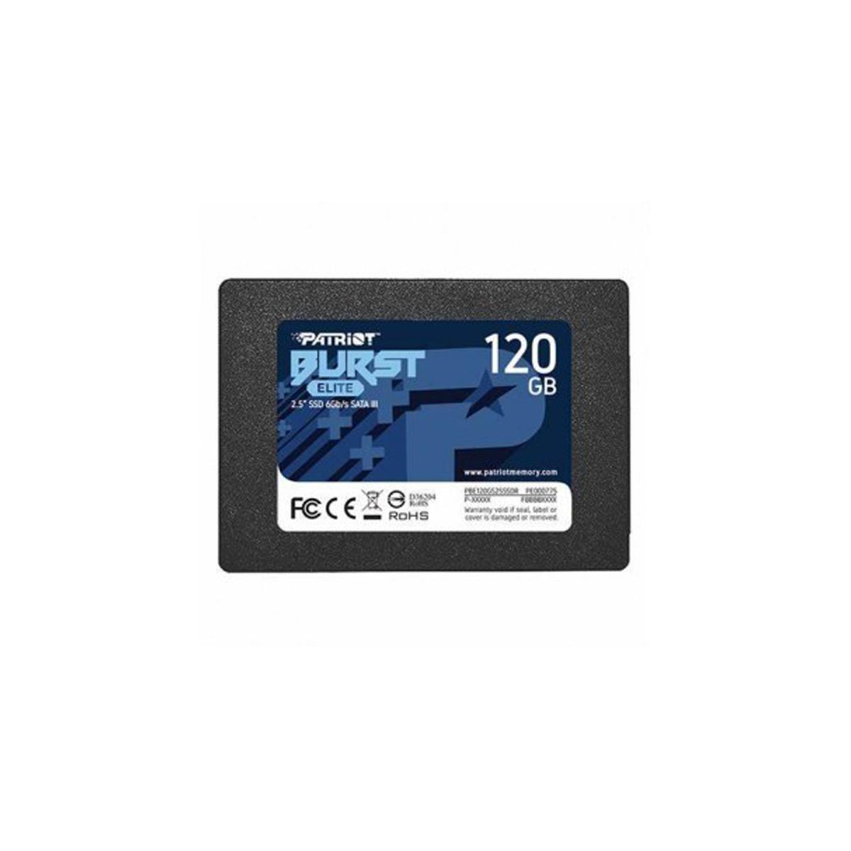 Unidad Ssd Patriot 120gb Pbe120gs25ssdr Burst Elite 25 Sata3 7mm 3d Nandpbe120gs25ssdr 9982