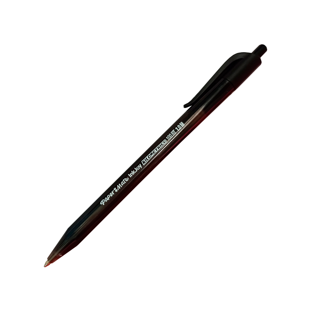 Boligrafo RT kilometrico negro punto med Bolígrafo con sistema de tinta ink joy color negro, mecanismo retractil, barril triangular de plástico traslucido que indica el color de la tinta. Práctico clip en tapa, punto mediano (1.0 mm), se desplaza con gran suavidad                                 iano caja con 12 piezas                  - LA3568