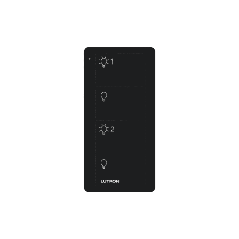 Control remoto PICO inalámbrico con 4 botones encender/apagar grupo/escenas complemente con un atenuador o switch on/off PJ24BGWHS21 - LUTRON ELECTRONICS