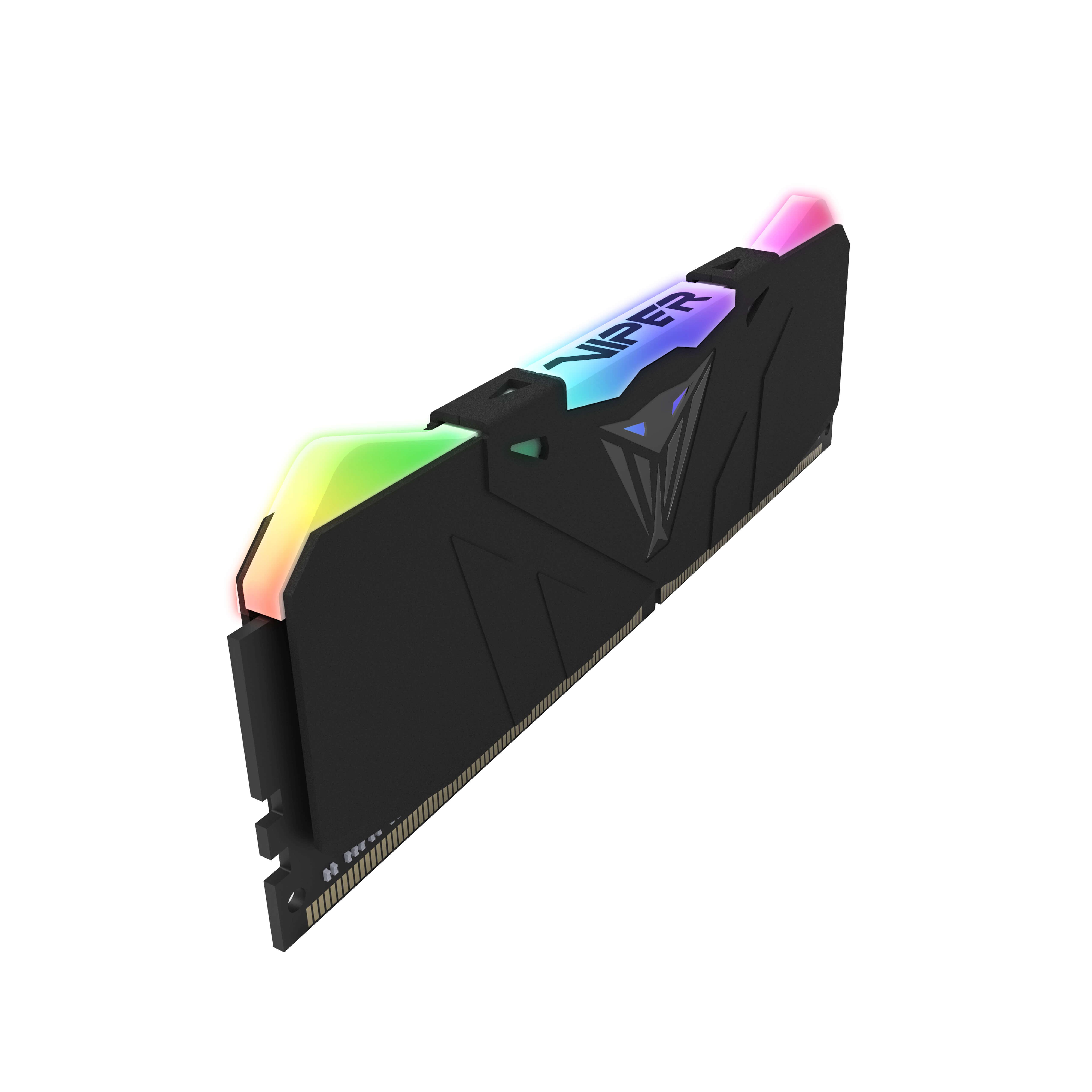 MEMORIA RAM PATRIOT DDR4 DIMM 16GB 3200MHZ KIT VIPER (2 X 8GB) RGB NON-ECC CL16 XMP NEGRO PVR416G320C6K - PATRIOT