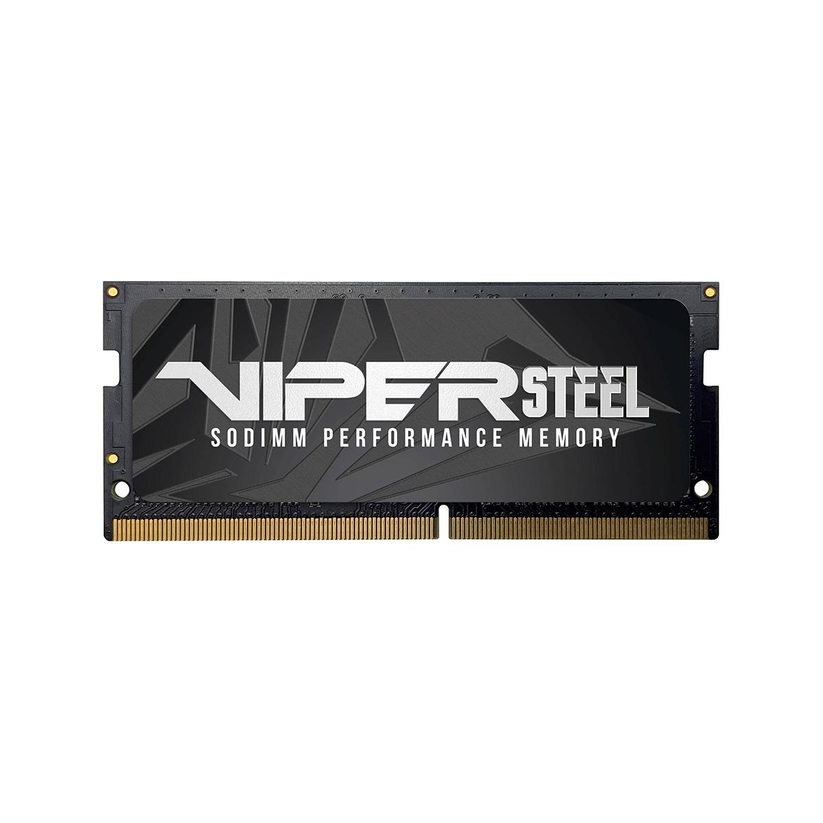 MEMORIA SODIMM DDR4 PATRIOT (PVS416G240C5S) VIPERSTEEL 16GB 2400MHZ, GRAY HEATSINK,CL15 - PVS416G240C5S