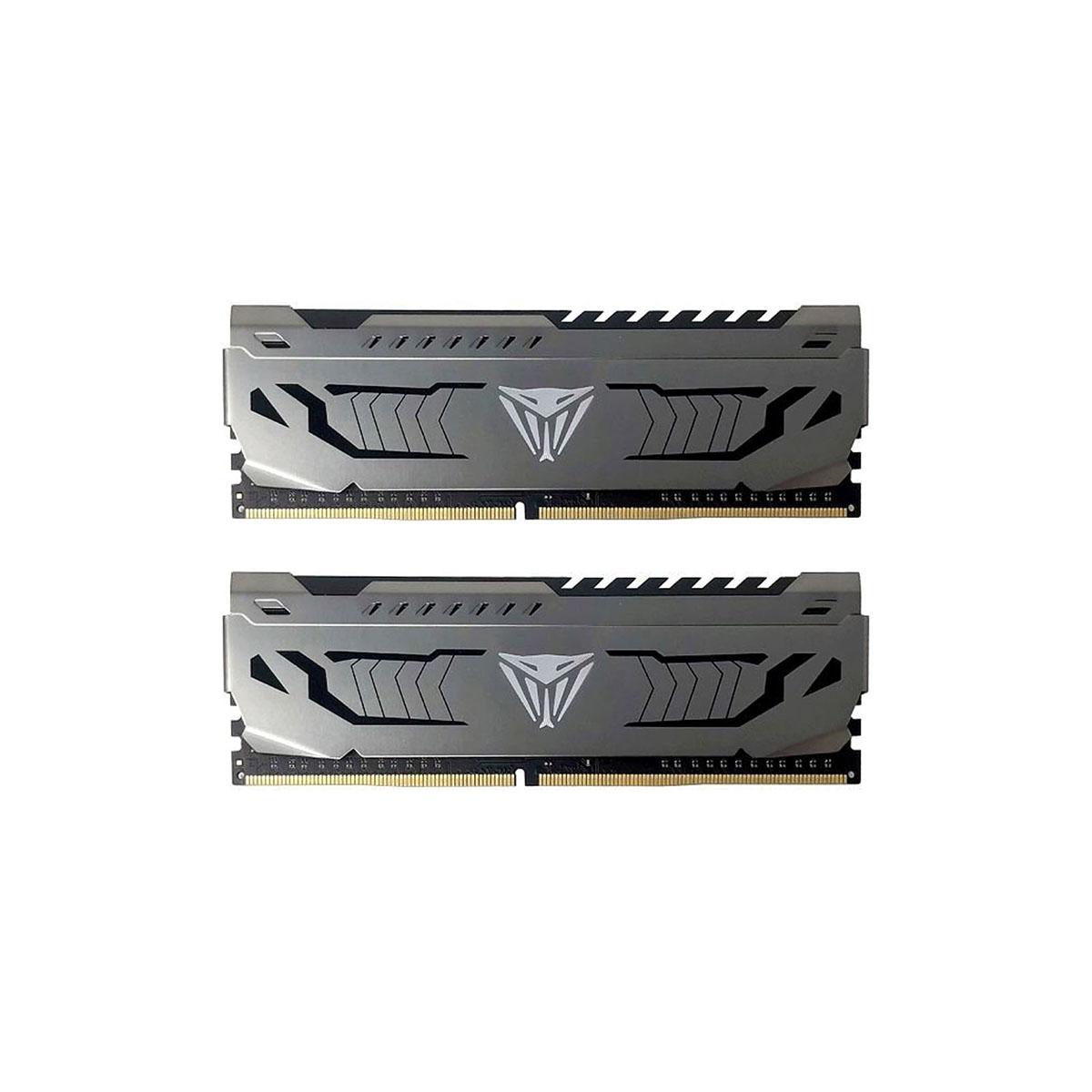 MEMORIA DIMM DDR4 PATRIOT (PVS416G300C6K) VIPER STEEL 16GB 3000MHZ KIT (2X8GB), GRAY HEATSINK,CL16 - PATRIOT