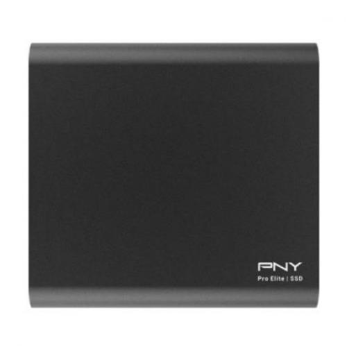 SSD PNY Pro Elite Externo Portable 1TB USB-C USB-A 3.1 Lect890mbs/Esc880mbs Color Negro - PNY