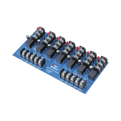 Módulo de 7 Relevadores y/o 7 triggers independientes, ultra sensible,  con voltaje de entrada de 12 o 24 Vcc       <br>  <strong>Código SAT:</strong> 39122300 - RB7