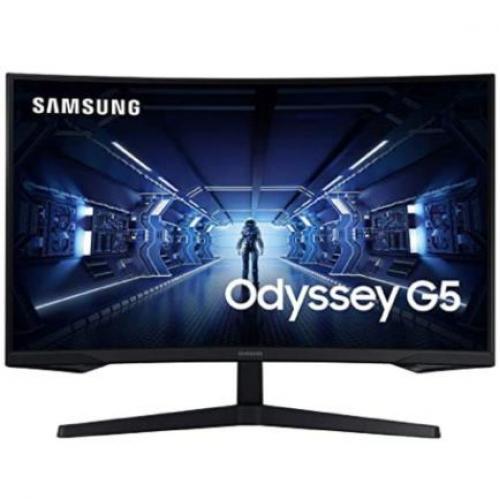 Monitor Samsung Odyssey G5 27" Curvo Resolución 2560x1440 Panel VA - LC27G55TQWLXZX