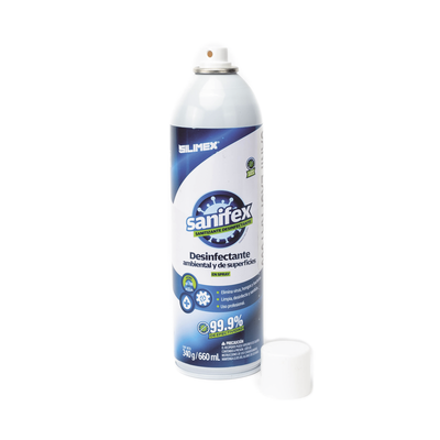 Sanitizante en spray, formulado para desinfectar las superficies en el hogar, oficinas, escuelas, hospitales, clinicas, gimnasios y fabricas, presentación 660 ml   <br>  <strong>Código SAT:</strong> 12161803 - SILIMEX