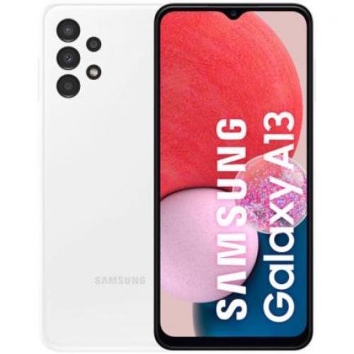 Smartphone Samsung Galaxy A13 6.6" 128GB/4GB Cámara 50MP+5MP+2MP+2MP/8MP Octacore Android 11 Color Blanco - SM-A135MZWJMXD