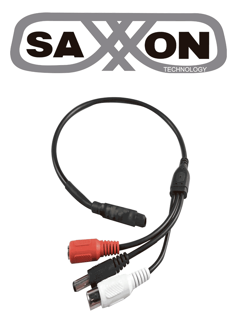 SAXXON PSUMP02 - MICROFONO AMPLIFICADO 12VDC 56dB CON I/O AUDIO/VIDEO - MP02