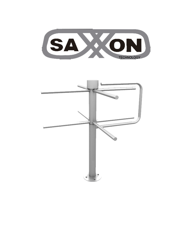 SAXXON TS GP - Torniquete mecánico de giro manual / UN IDIRECCIONAL / Acero inoxidable / Sobre pedido - TS GP