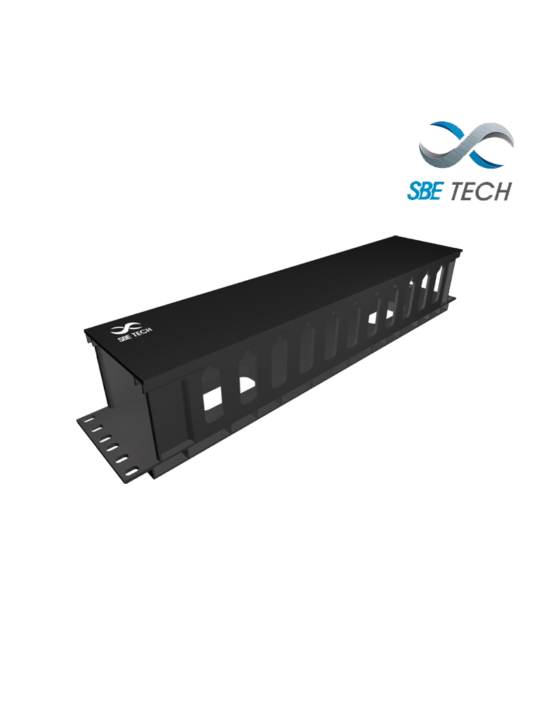 SBETECH SBE-OH2UR - Organizador de cable horizontal 2UR  - SBE-OH2UR