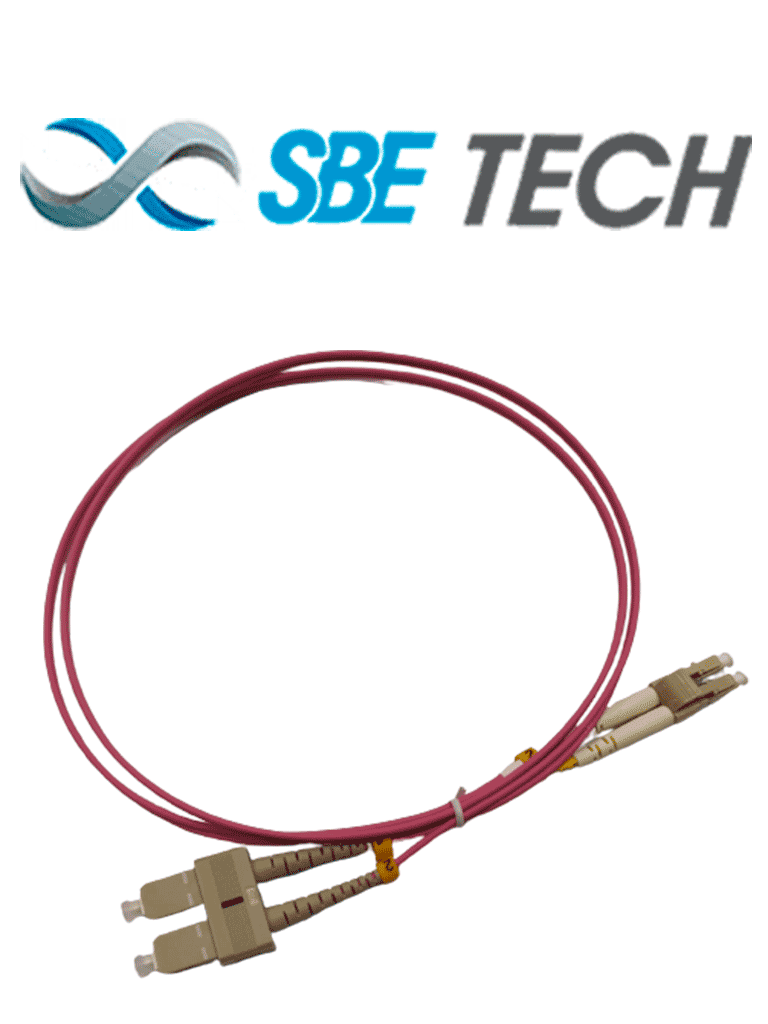 SBETECH SBE-JUMLC-SC-1M50 - Jumper LC-SC MM 50/125 OM4 duplex 2 mm, 1 metro, UPC - SBE TECH