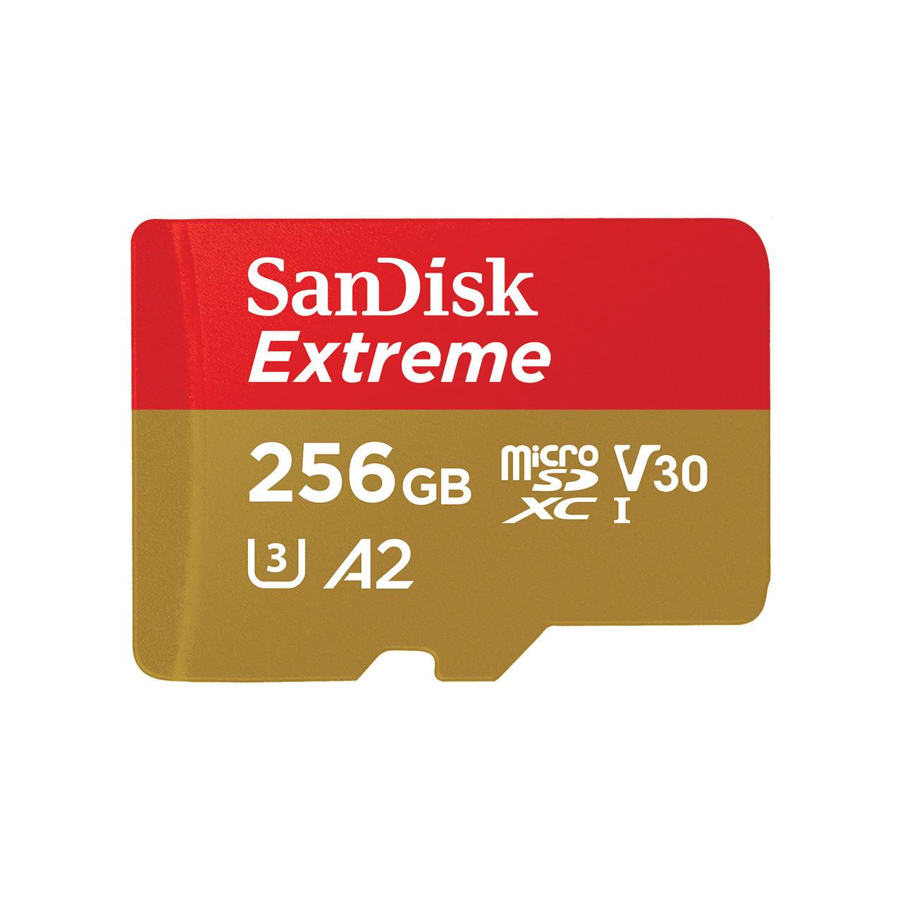 MEMORIA SANDISK MICRO SDXC EXTREME 256GB A2 V30 (SDSQXA1-256G-GN6MA) - SDSQXA1-256G-GN6MA