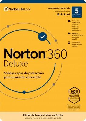 Norton 360 Deluxe Total Security 5L 1A TMNR-034 TMNR-034 EAN UPC 037648689496 - NORTON