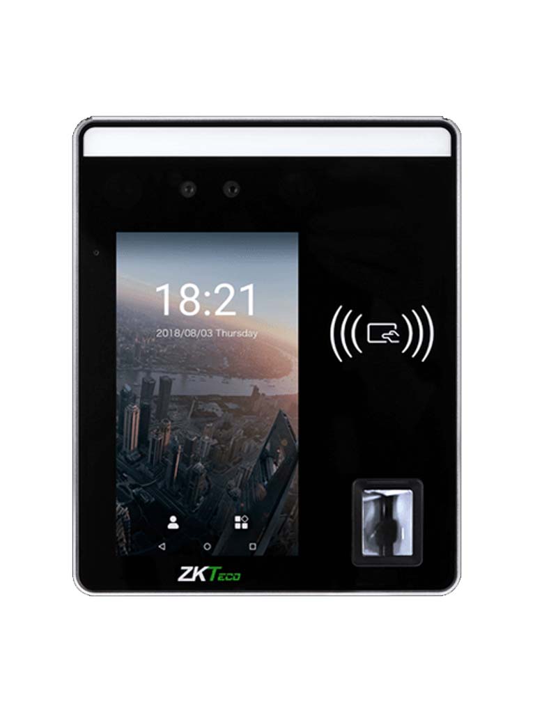 ZKTECO SpeedFaceH5 Android- Control de Acceso y Asistencia Multibiometrico / 10000 Usuarios / 6000 Rostros /10000 Huellas / 10000 Tarjetas / con Pantalla Touch de 5" / Serie Visible Light / #MTD - ZKTECO