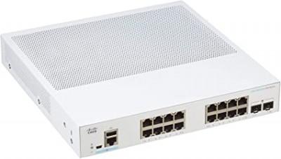 Switch Cisco Administrable 16 puertos 10/100/1000 PoE+ 120W + 2 Gigabit SFP CBS350-16P-2G-NA CBS350-16P-2G-NA EAN UPC 889728294447 - CISCO