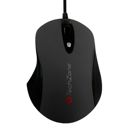 Mouse Optico Inalambrico Techzone Tz16mou03-ina 2.4ghz, Nano Receptor Usb 2.0, Color Gris / negro   - HP