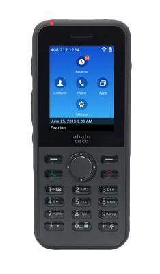 Teléfono IP CISCO CP-8821-K9-BUN, Inalámbrico, con Pantalla 2.4 pulgadas 8821, Altavoz, Negro - incluye Batería y Cargador  CP-8821-K9-BUN CP-8821-K9-BUNEAN UPC 882658958311 - CISCO
