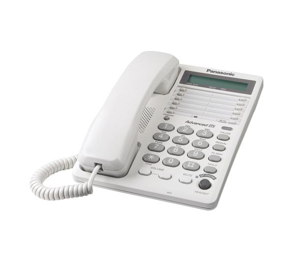 Teléfono Análogo PANASONIC, Escritorio, Color blanco, Si, No, LCD KX-TS108MEW KX-TS108MEW EAN 5025232437351UPC  - PANASONIC