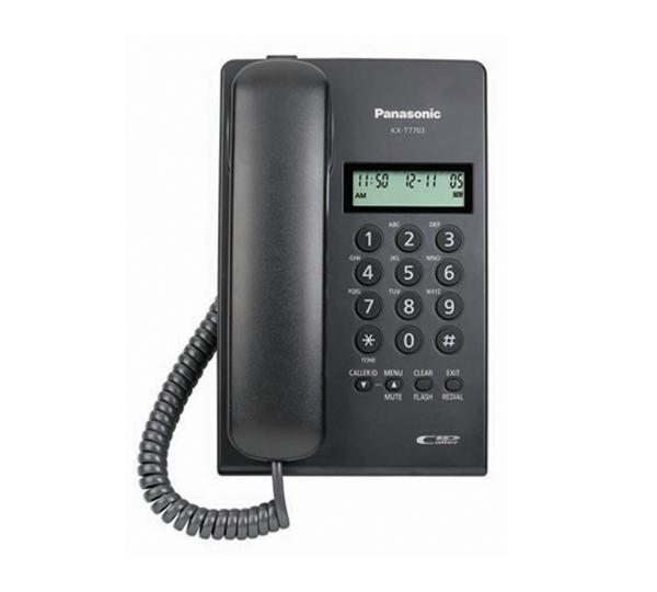 Teléfono analógico PANASONIC, Analógica, Escritorio/pared, Negro, No, Si KX-T7703X-B KX-T7703X-B EAN 8887549438219UPC  - PANASONIC