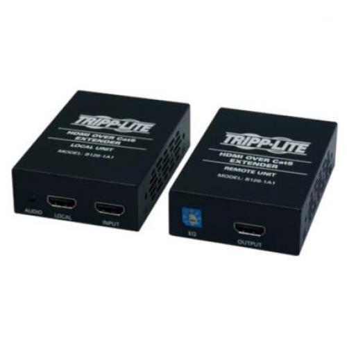 Juego Extensor HDMI Tripp Lite Sobre Cat5/Cat6 Transmisor-Receptor para Audio y Video 4.52m Color Negro - B126-1A1