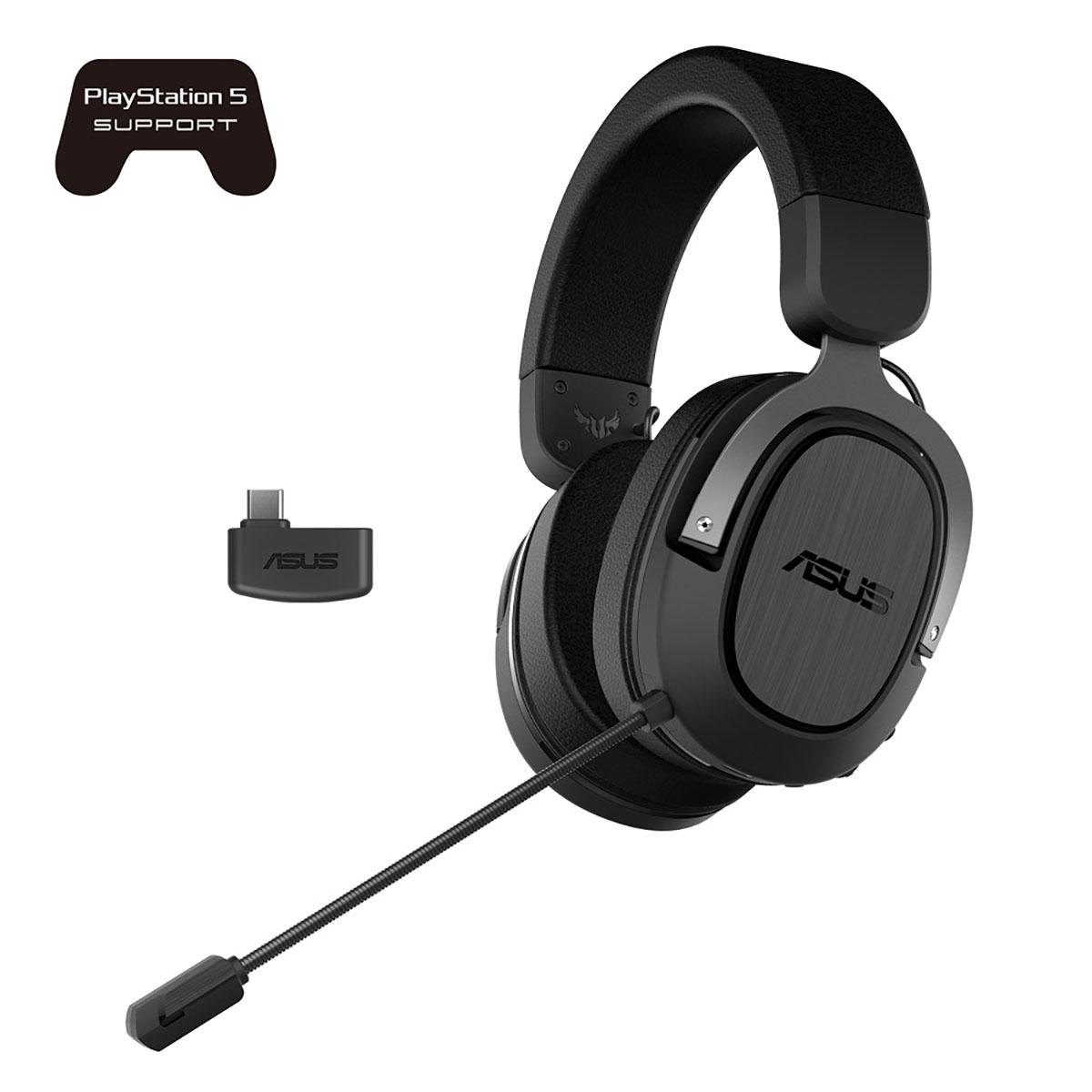 AUDIFONOS ASUS (TUF GAMING H3 WIRELESS) INALAMBRICOS USB-C,SONIDO 7.1,PC,MOVILES,PS5,SWITCH,NEGRO - TUF GAMING H3 WIRELESS