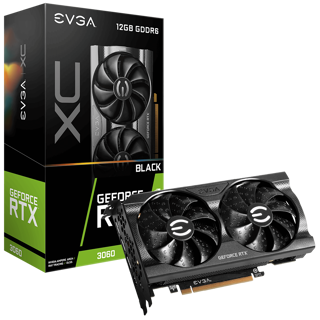 GPU EVGA GEFORCE RTX 3060 XC BLACK 12GB GDDR6 12G-P5-3655-KR - EVGA