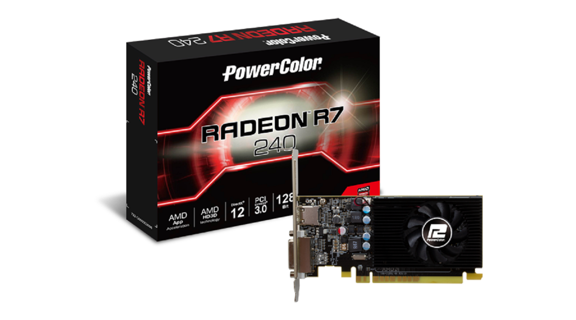 GPU POWER COLOR RADEON R7 240 4GB 128BIT GDDR5 AXR7 240 4GBD5-HLEV2 - POWERCOLOR