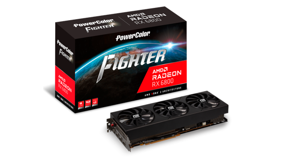 GPU POWER COLOR RADEON FIGHTER RX 6800 16GB GDDR6 OC AXRX 6800 16GBD6-3DH/OC - AXRX 6800 16GBD6-3DH/OC