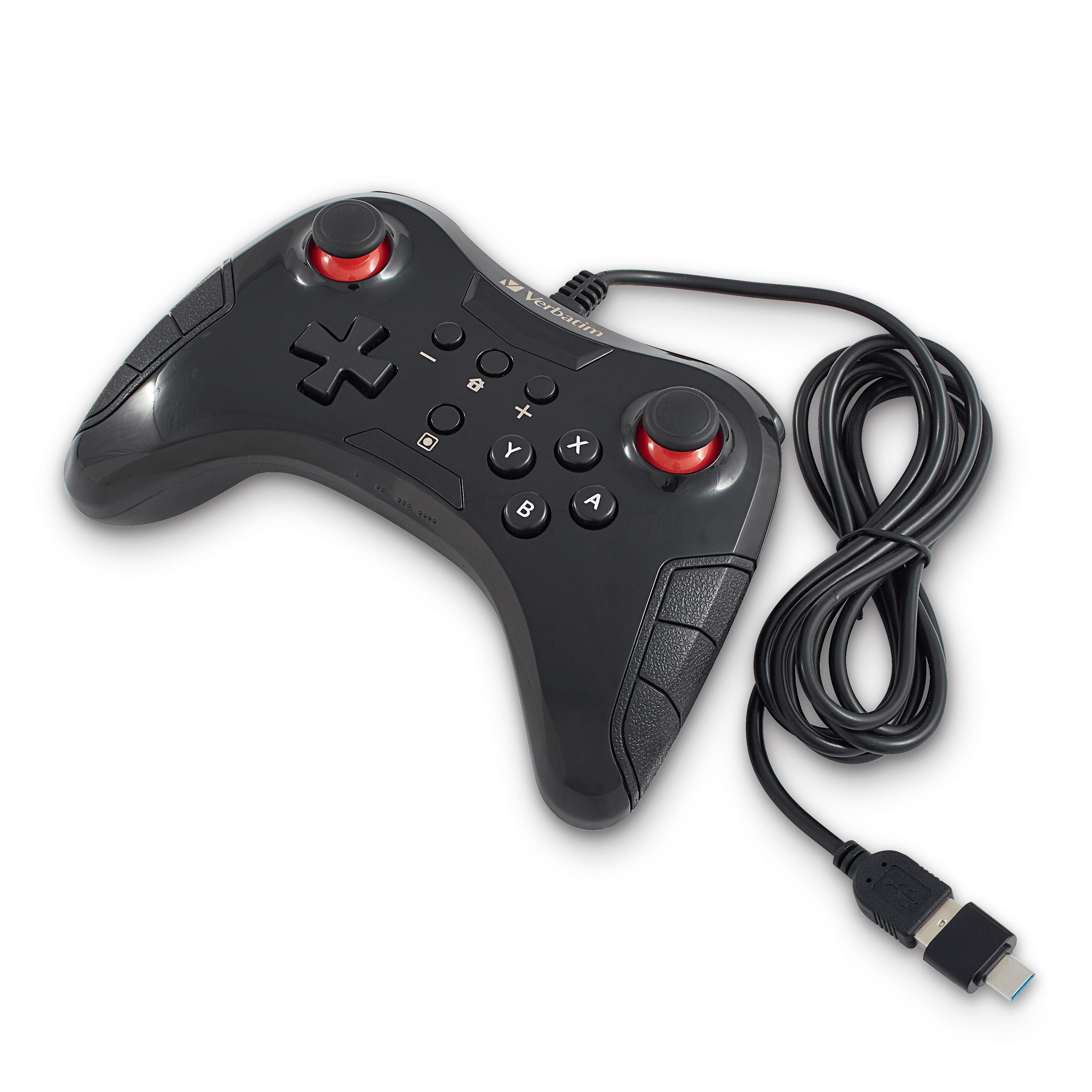 Control Con Cable Verbatim Para Nintendo Switch Negro Vb99797 - VB99797