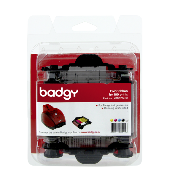 Ribbon Color YMCKO BADGY                 Consumible Ribbon Color YMCKO para 100 impresiones. ÚNICAMENTE compatible con Badgy 1* (Modelo descontinuado*)                                                                                                                                                  .                                        - VBDG204EU