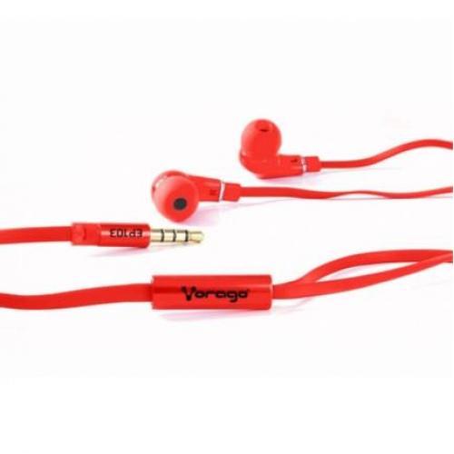 Audífonos Vorago EP-102 Manos Libres 3.5mm Color Rojo - EP-102-RD