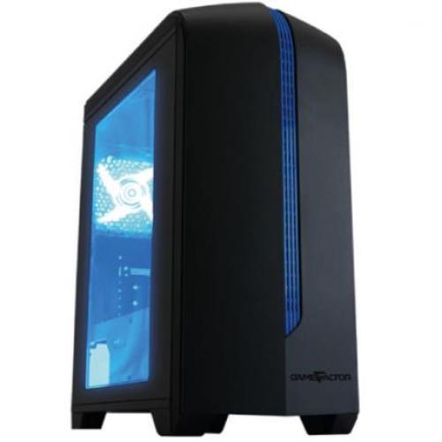 Gabinete Game Factor CSG500 Micro ATX Acrílico USB 3.0 Ventilación 120mm Color Azul - VORAGO