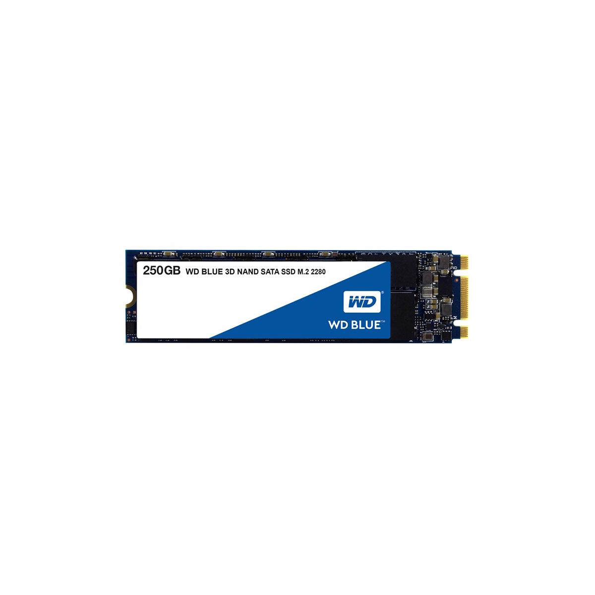 UNIDAD SSD M.2 WD 250GB (WDS250G2B0B) BLUE, SATA,2280 - WDS250G2B0B