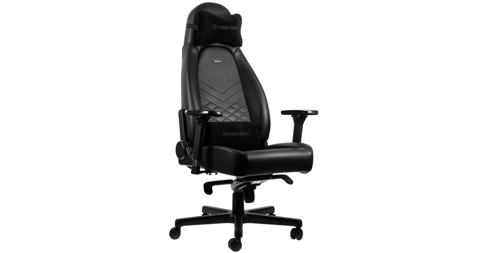 NOBLECHAIRS ICON GAMING CHAIR - BLACK NBL-ICN-PU-BLA - NBL-ICN-PU-BLA