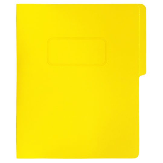 Carpeta pressboard con broche Fortec car Carpeta de 1/2 ceja redondeada, elaborada en cartulina de 14 puntos, broche metálico de 8 cm y suaje de expansión, capacidad para 300 hojas, medida: 29 x 24 cm.                                                                                                ta color amarillo, paquete c/10 pzas     - FB-3023